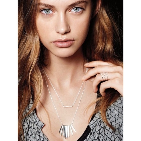 :: S&D SILVER⚔️Rebel [ V-3-in-1 ] Cluster Layer Necklace - Picture 4 of 8